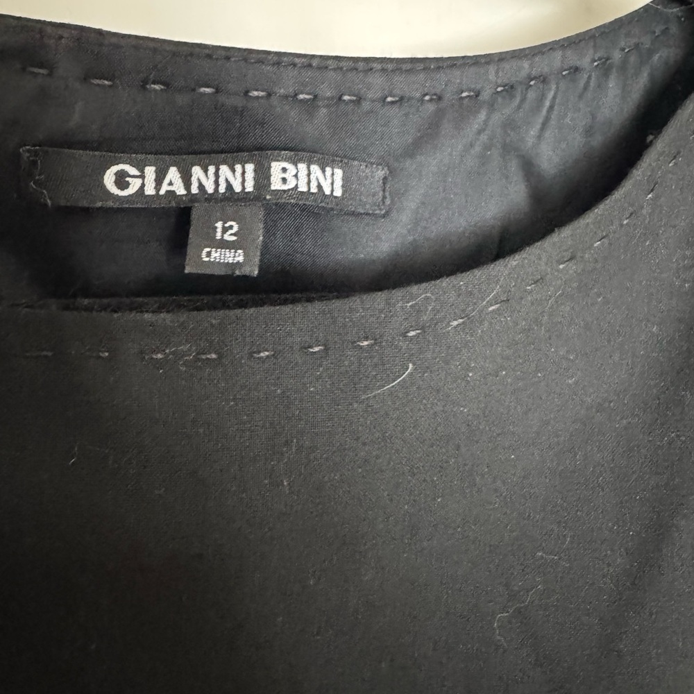 Gianni Bini Black Peplum Cap Sleeve Dress - Picture 6 of 6